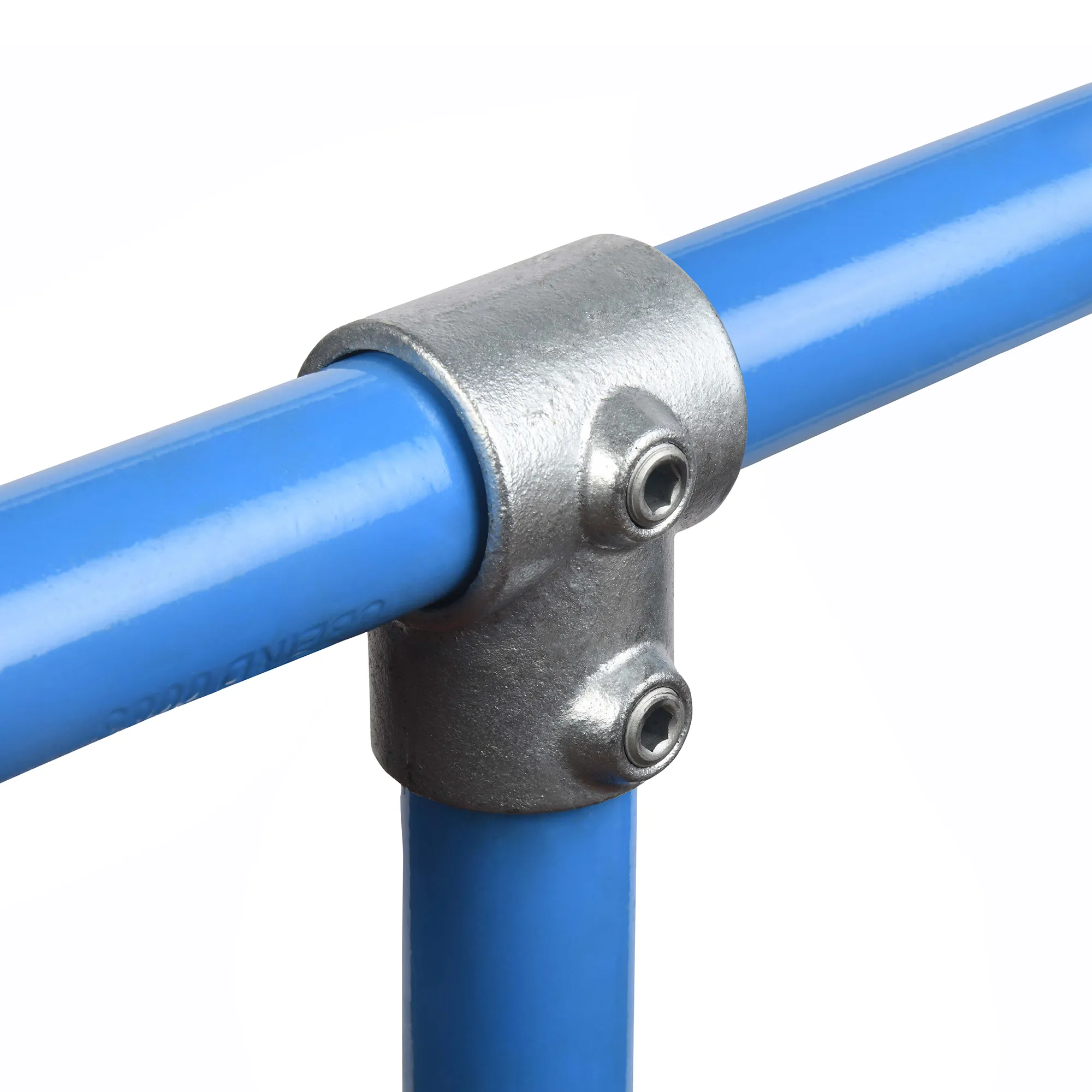 27mm OD Tube A27 x 101 Short Tee Galvanised Tube Fittings