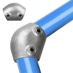 42mm OD Tube C42 x 124 - 15 - 60 Degree Elbow Galvanised Tube Fittings