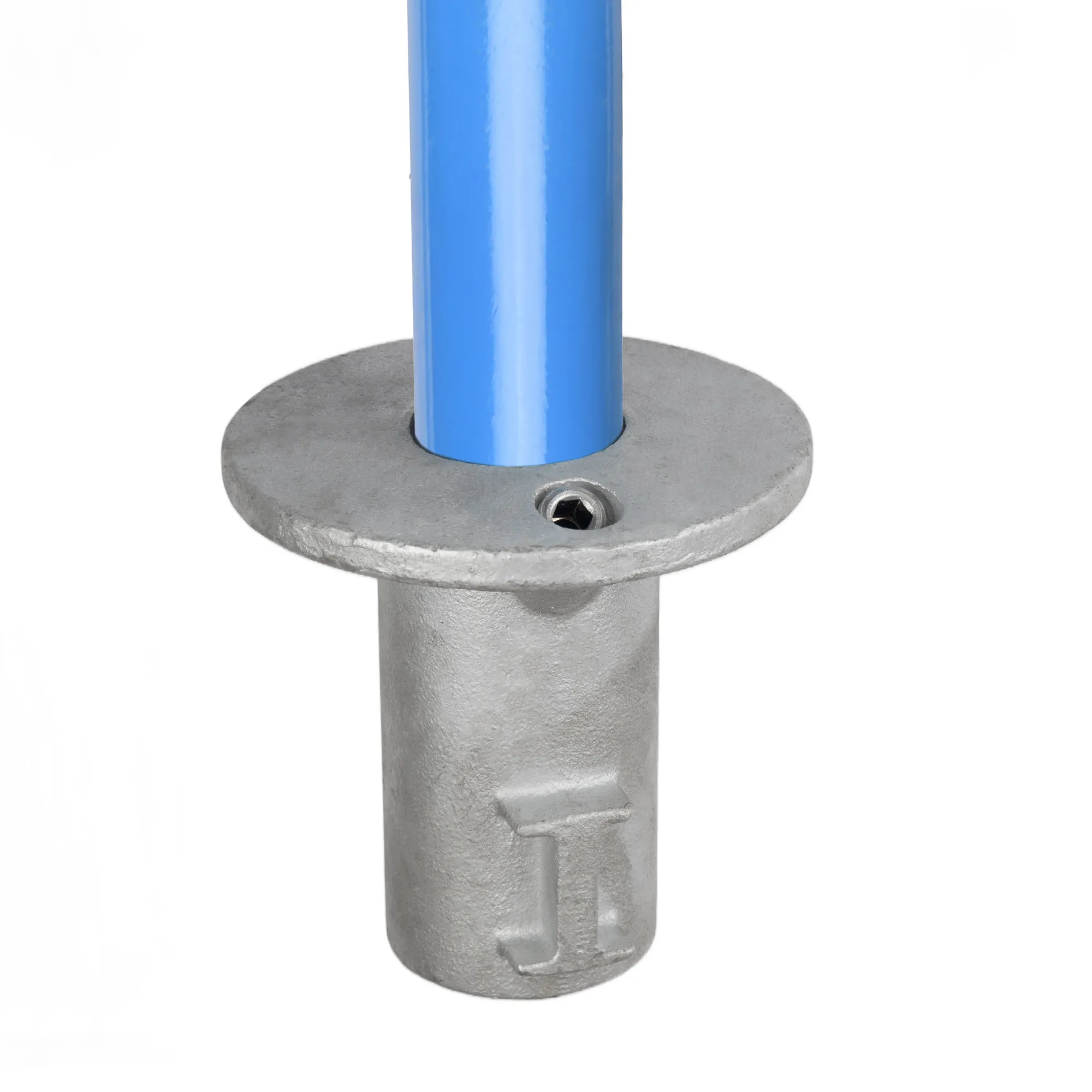 42mm OD Tube C42 x 134 Ground Socket Galvanised Tube Fittings