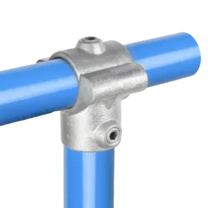 42mm OD Tube C42 x 136 Clamp Over Tee Galvanised Tube Fittings