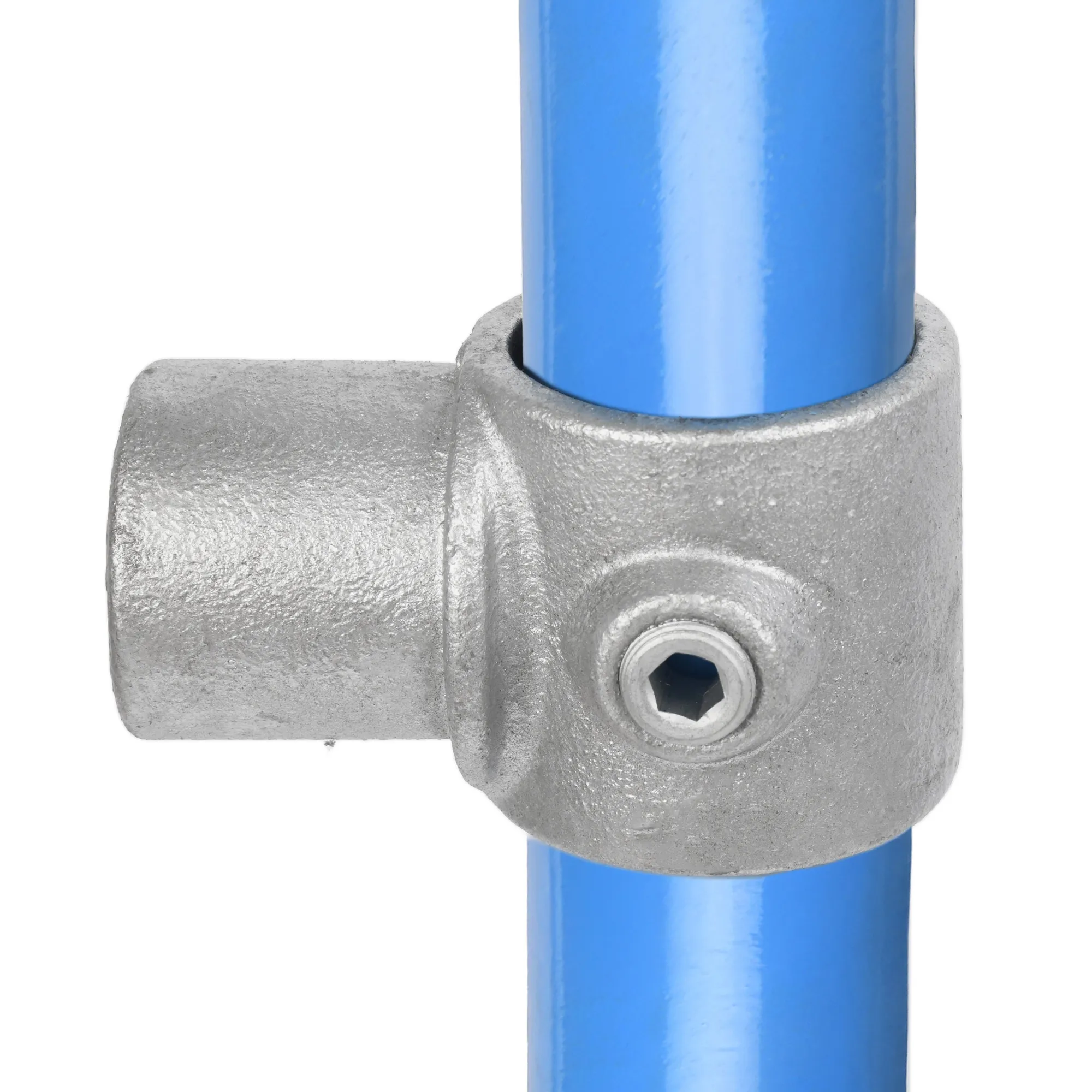 42mm OD Tube C42 x 147 Internal Swivel Tee Galvanised Tube Fittings
