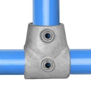 34mm OD Tube B34 x 153 Slope / Ramp Short Tee Galvanised Tube Fittings