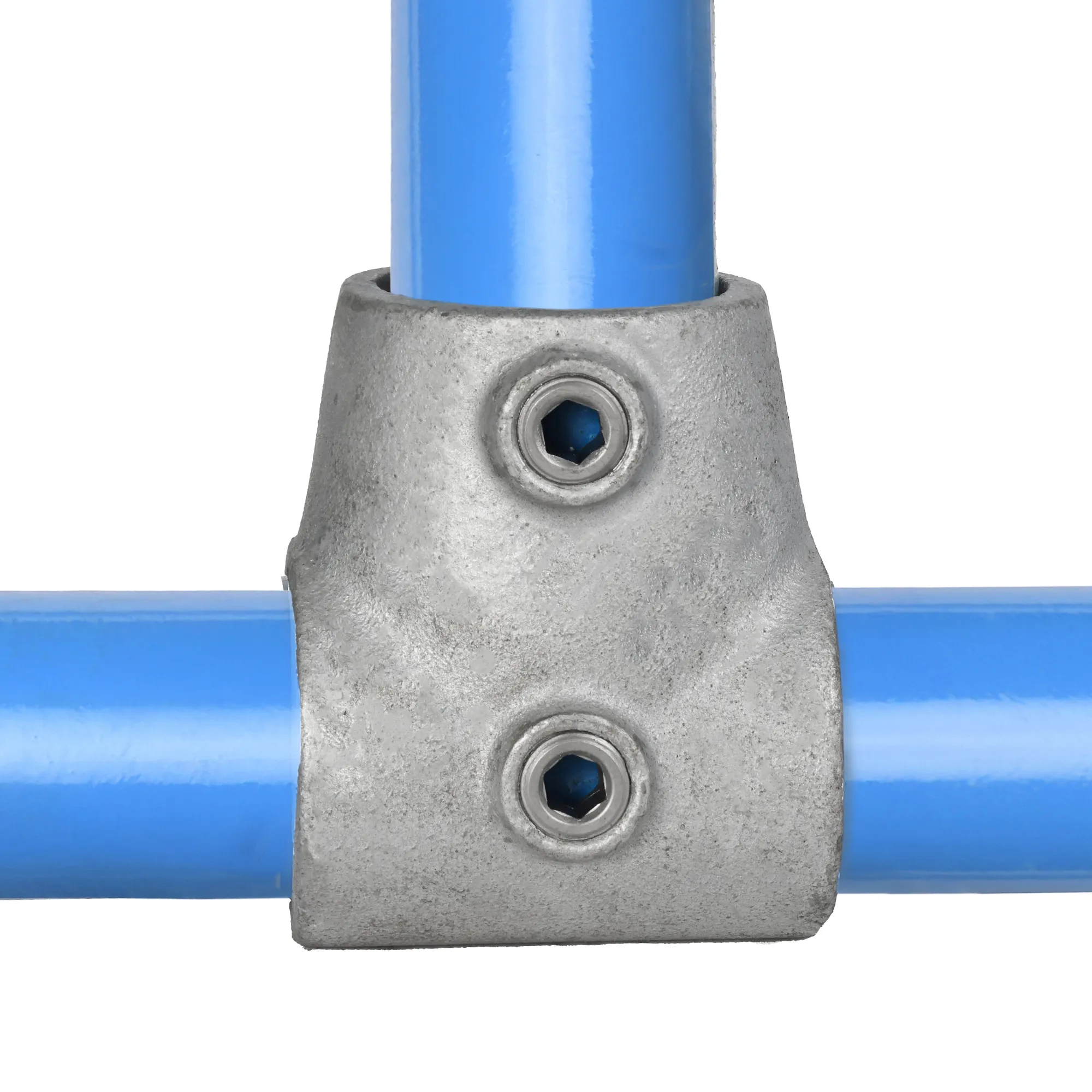 42mm OD Tube C42 x 153 Slope / Ramp Short Tee Galvanised Tube Fittings