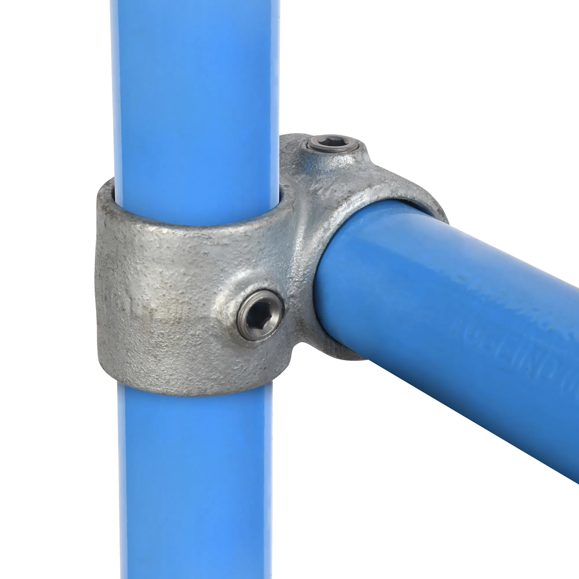 60mm OD Tube E60 x 161 Crossover Galvanised Tube Fittings