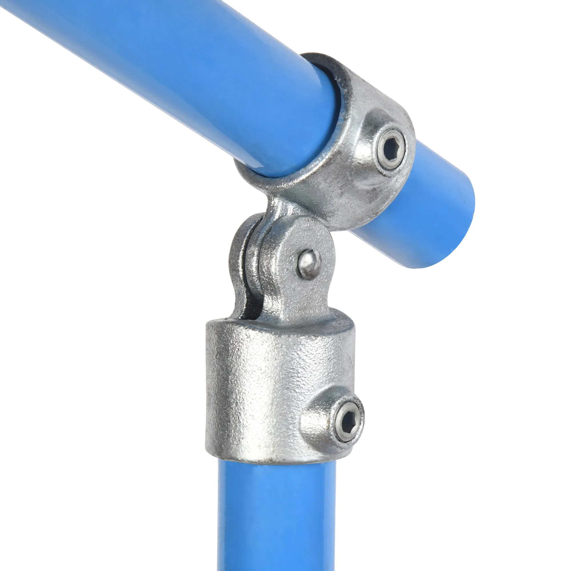 27mm OD Tube A27 x 173 Single Swivel Galvanised Tube Fittings